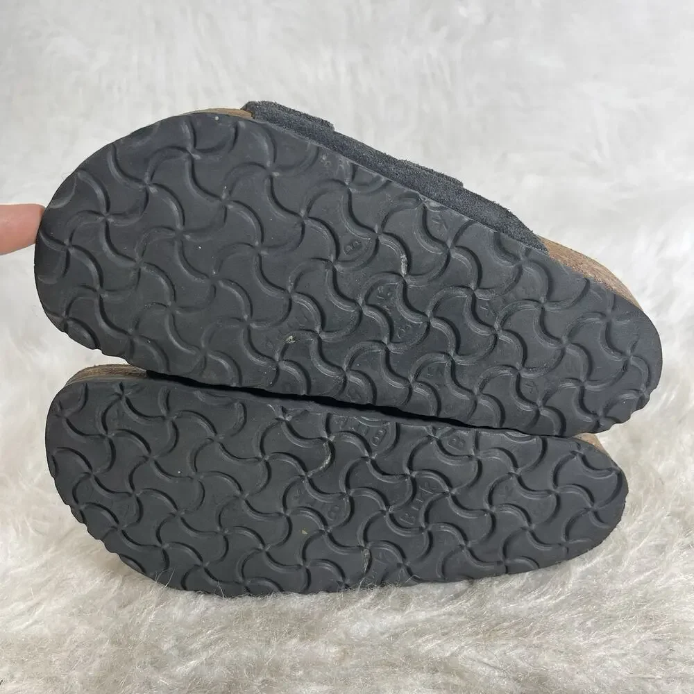 Birkenstock Arizona Black Suede Sandals EU 35 US 4-4.5 Narrow Germany